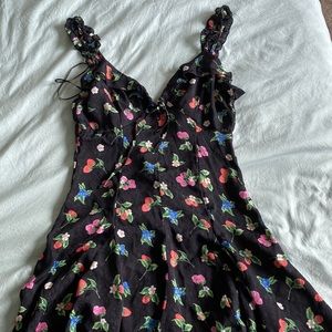 zara fruit mini dress